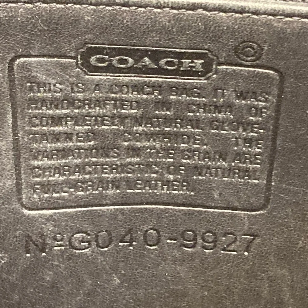 Coach vintage black leather Willis bag